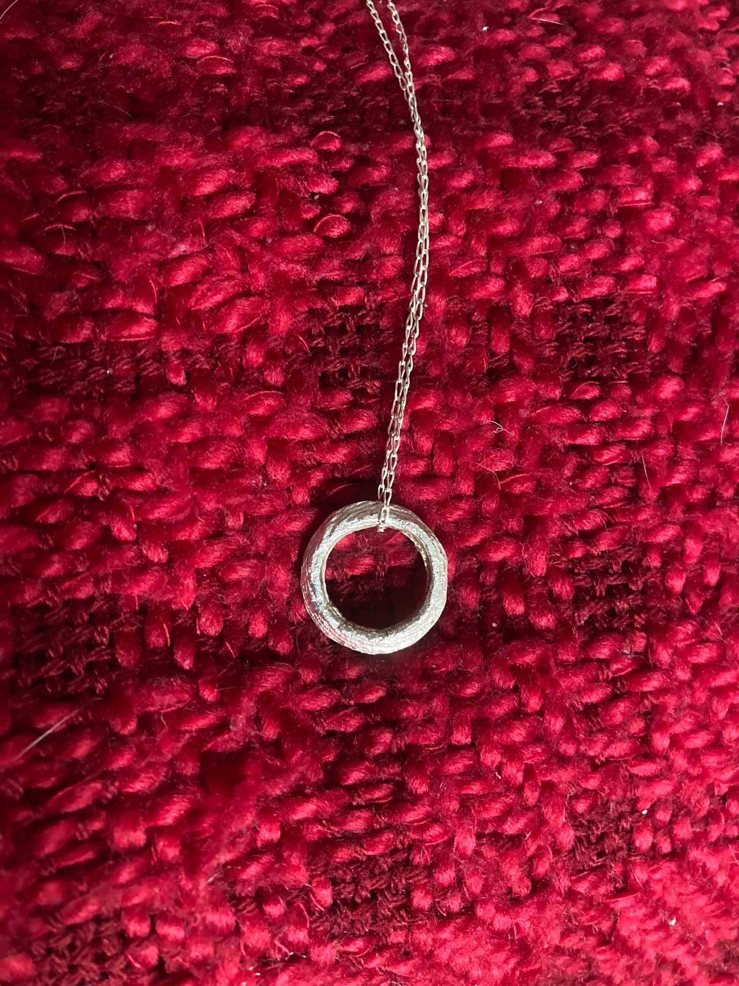 Evie Recycled Fine Silver Pendant